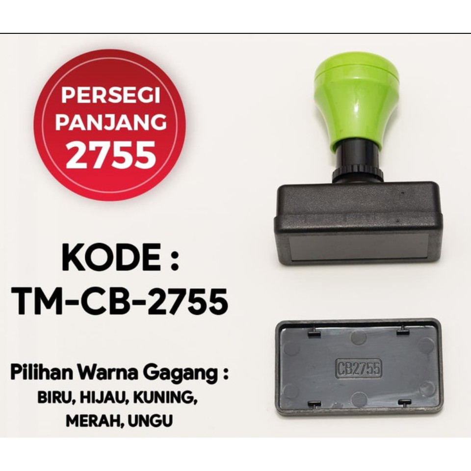 

GROSIR Gagang Stempel Flash PERSEGI PANJANG 2755 (27x55mm) -TM-CB-2755