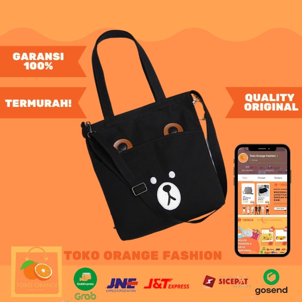 Tas Tas Tote Toto Totte Toote Totebag Totabag Tottebag Totbag Bag Back 2 In 1 Ransel Dan Selempang S