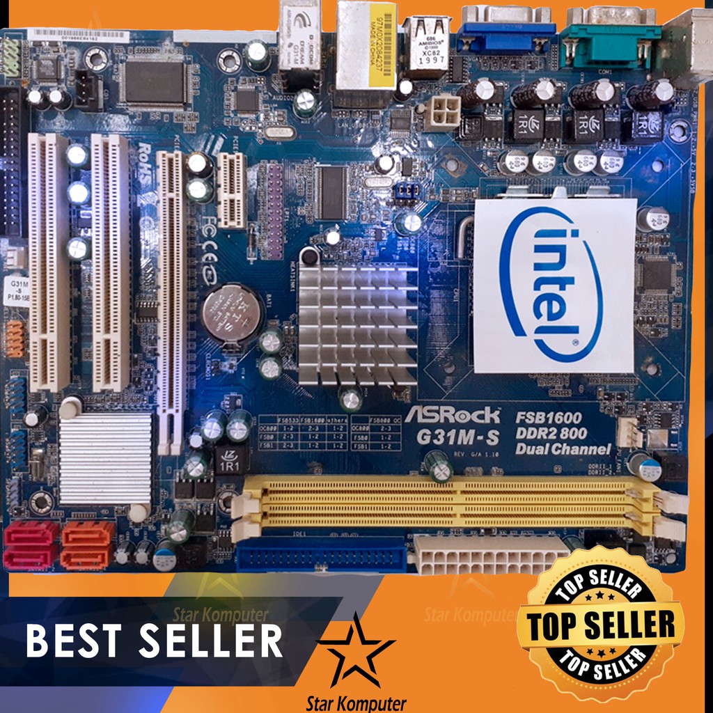 MOTHERBOARD ASROCK G31 DDR2 LGA 775