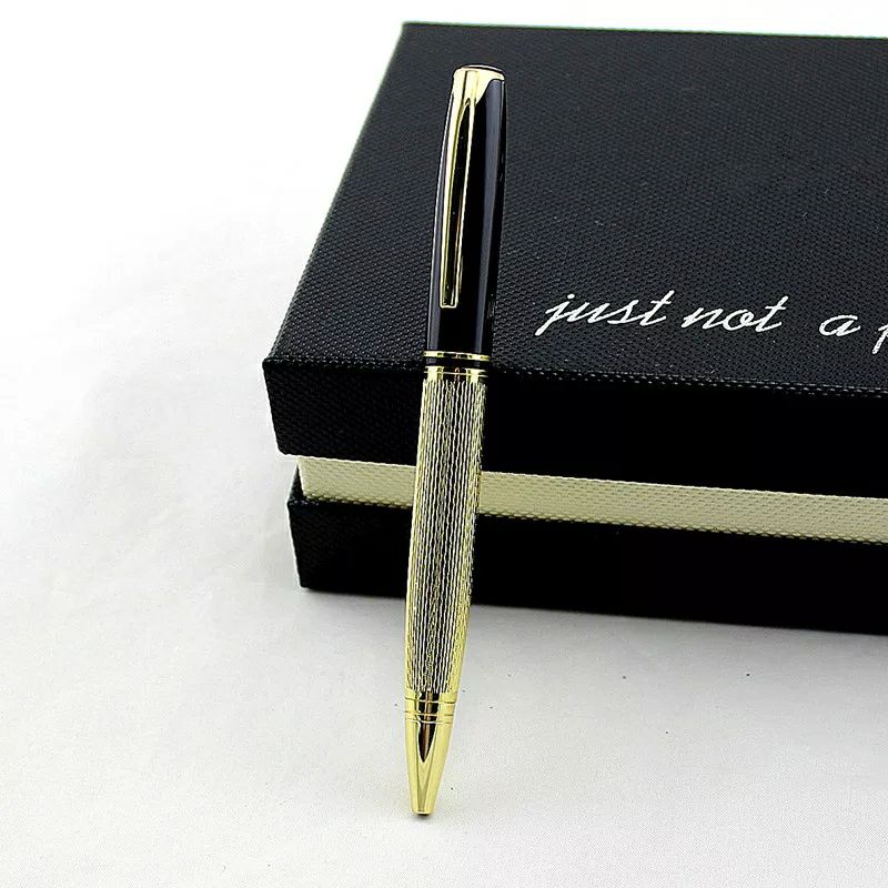 

bolpoin hitam gold mewah refil pen Parker