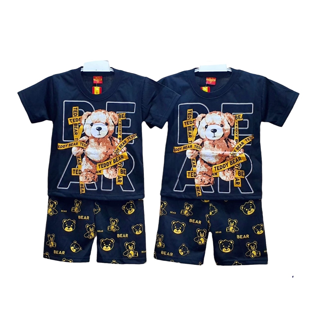 SETELAN BAJU ANAK BEAR COOL UNTUK ANAK 2-10 TAHUN BISA COD