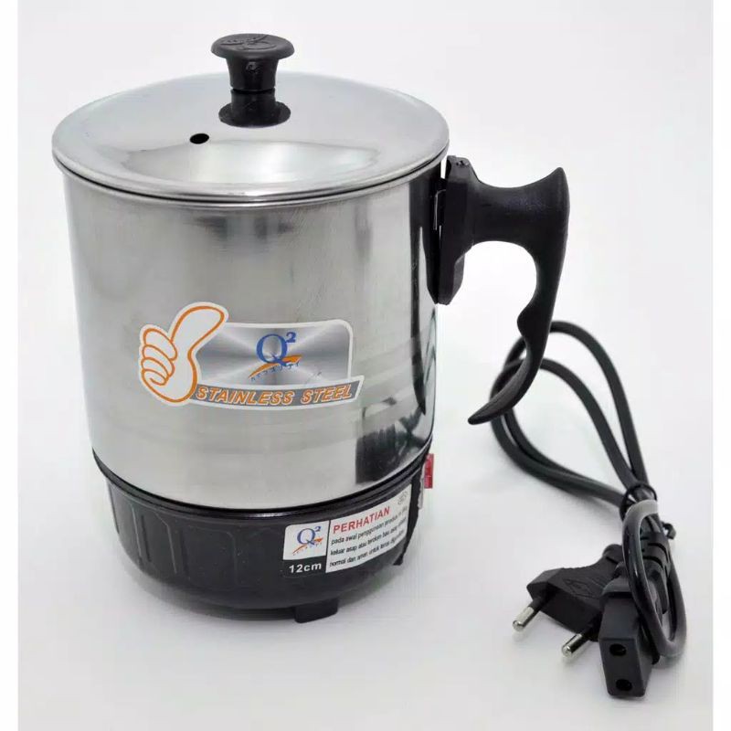 Teko Listrik Pemanas Air Low Watt 1 liter Teko Listrik Watt Kecil Mug Elektrik Stainless