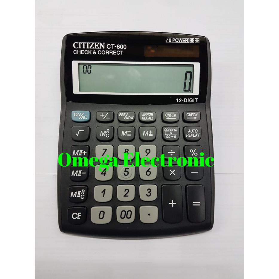 

ORIGINAL CITIZEN CT-600J - Kalkulator Meja Office Check Correct CT 600