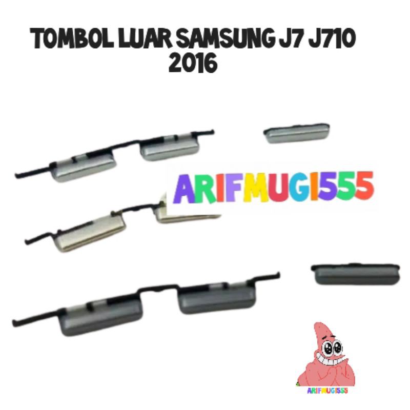 TOMBOL LUAR POWER VOLUME ON OFF SAMSUNG J7 J710 2016 ORIGINAL