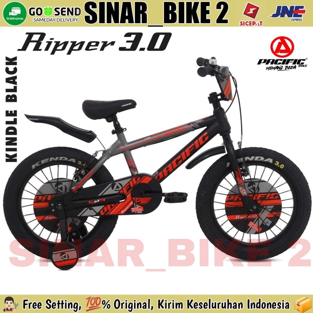 Sepeda Anak Laki BMX PACIFIC RIPPER 3.0 UK.12 16 18 Inch Ban Jumbo