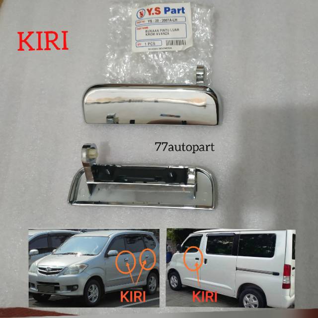 Handle pintu luar avanza xenia grandmax kanan kiri chrome