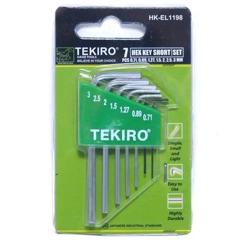 KUNCI L SET 7 PCS MINI TEKIRO 1198 // KUNCI L ELEKTRONIK