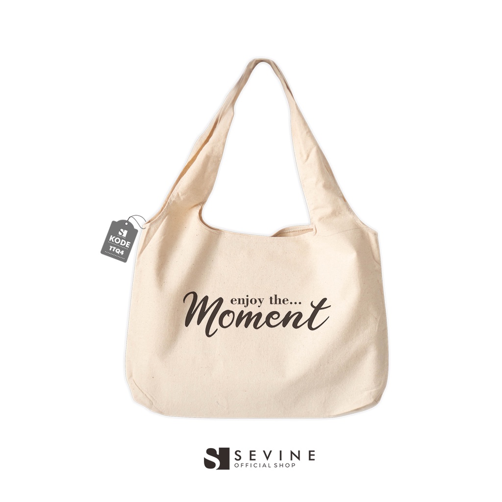 Sevine Tote Bag Kanvas Bonnie Tas Wanita Fashion Laptop Totebag Kuliah Quotes Aesthetic Vintage Series - TTQ