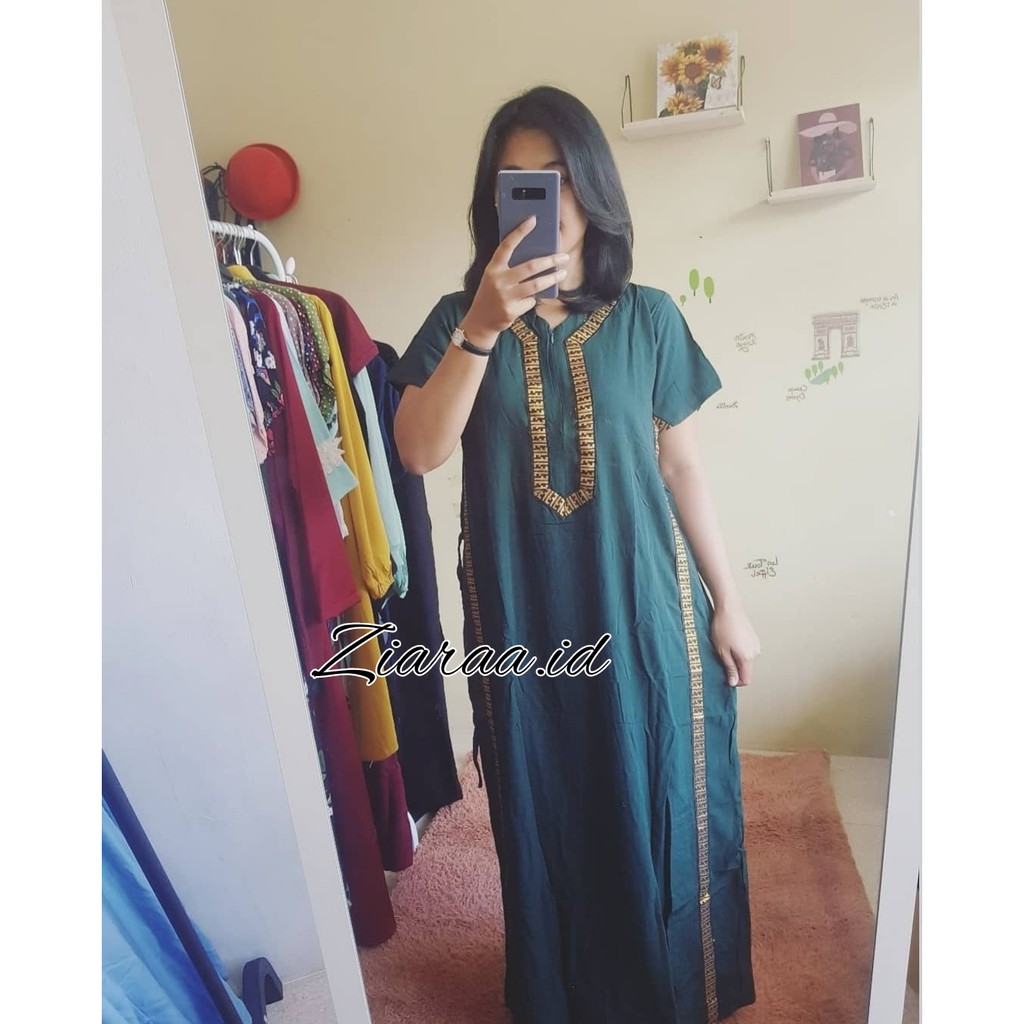 DASTER LUXURY JUMBO RENDA BAHAN KATUN ( BANYAK WARNA