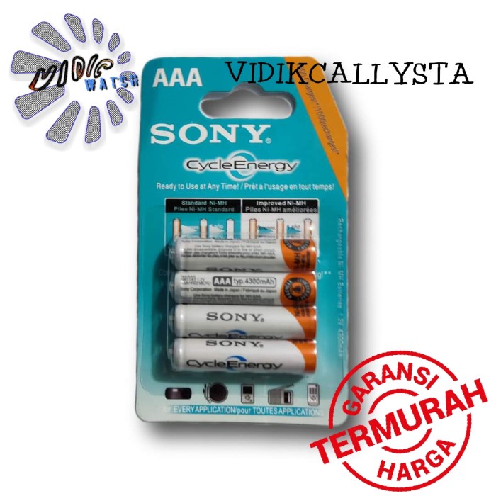 ORIGINAL BATU BATRE BATTERY SONY A3 AAA 4300 mAh ISI 4 CAS