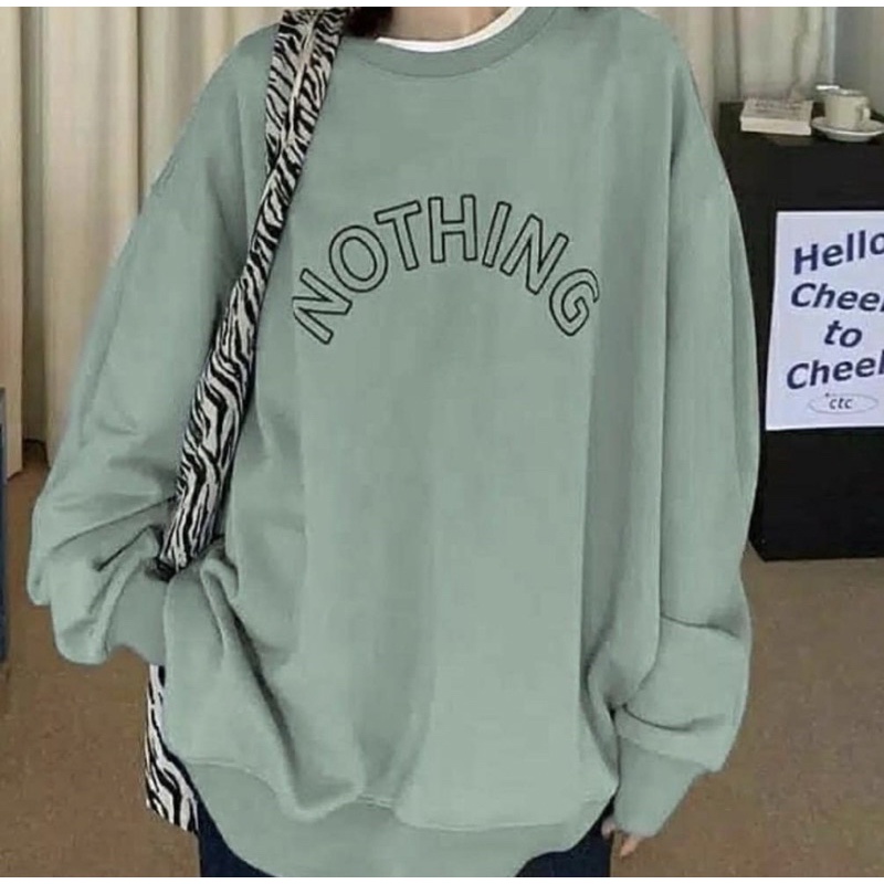 JAKET SWEATER CREWNECK NOTHING DISTRO TEBAL