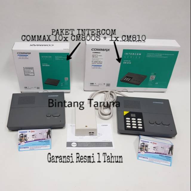 Intercom Commax CM-810 &amp; CM-800S Paket Intercom Commax CM810 &amp; CM800S