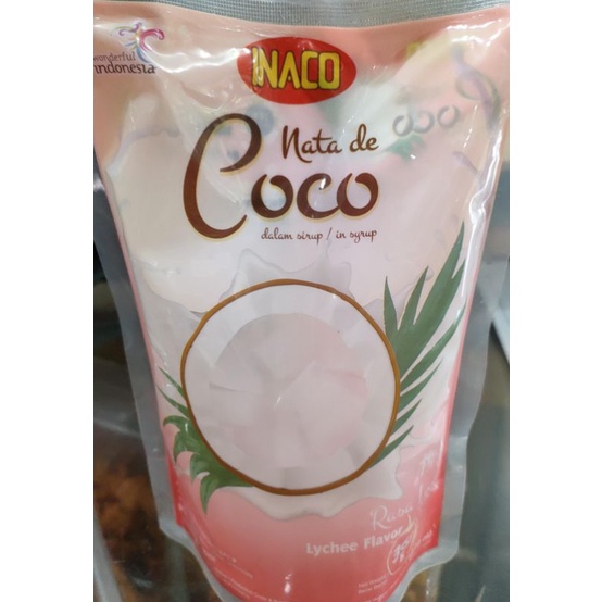 Inaco Nata de Coco in Syrup berisi 2x 360 gr