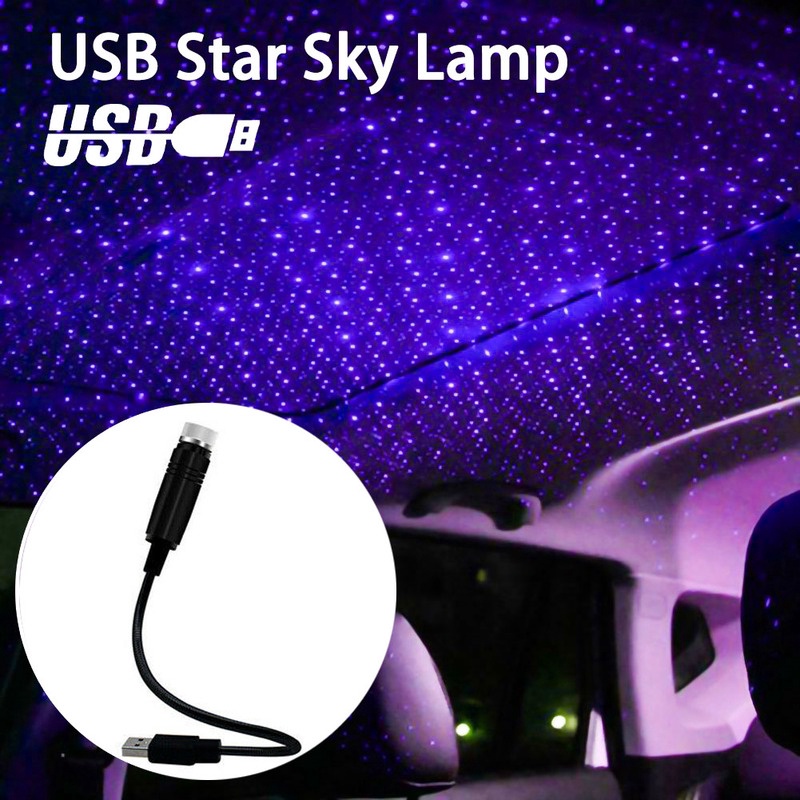 Car Roof Star Night Light Projector Atmosphere Light / Car Interior USB Starry Laser Ambient Projector Light /  Auto Car Interior Decorative Light