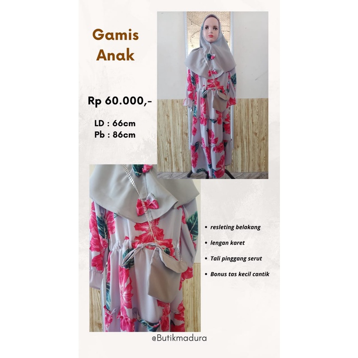 GAMIS ANAK LELANG