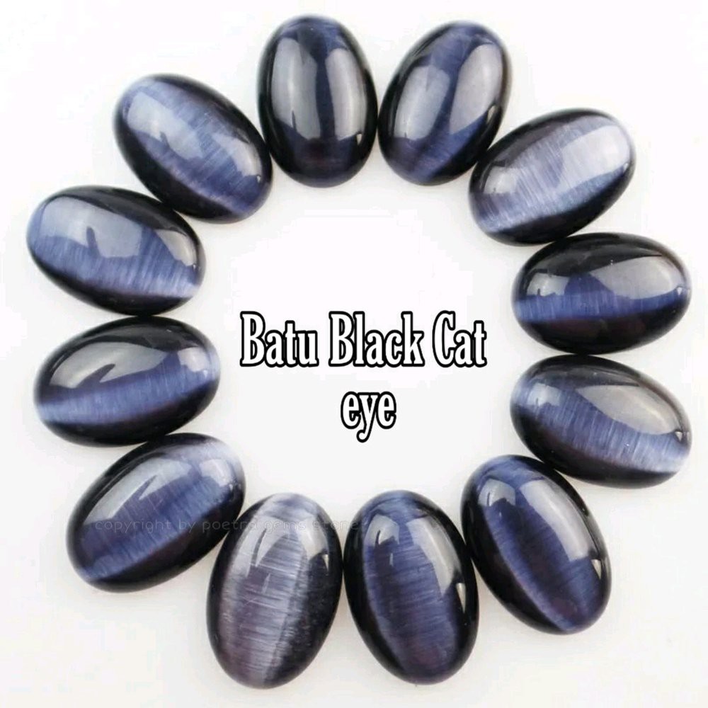 BATU AKIK BLACK CAT EYE PRESISI GARIS TENGAH BIG SIZE