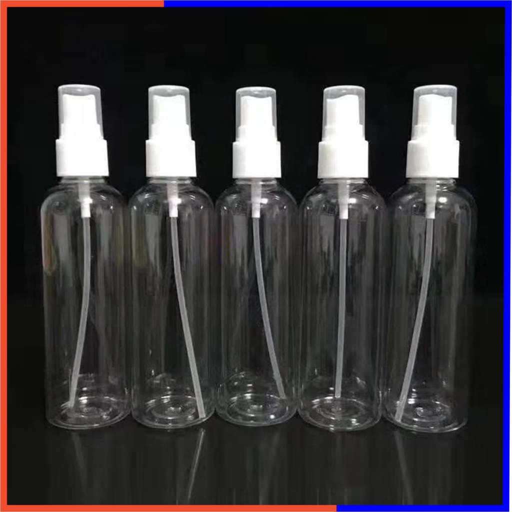 Botol Spray Bening Transparan 100ml ( Botol Spray Polos ) | Bisa Cod | Terlaris