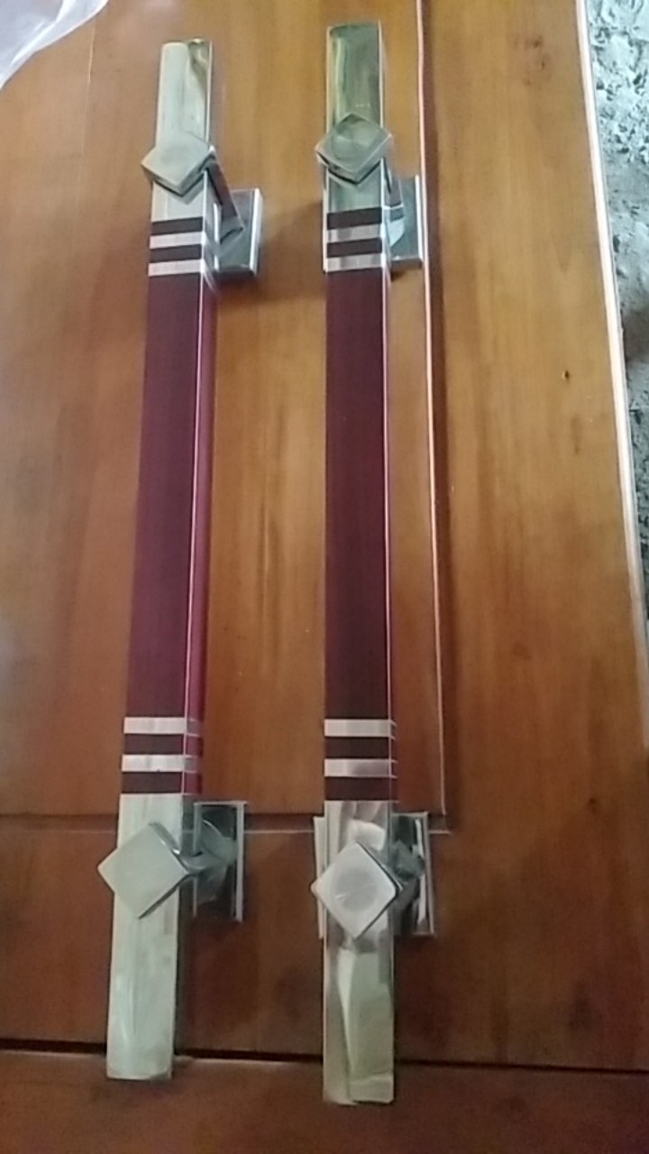 Handle Pintu Rumah Kobra 45 Cm Kayu Kotak Es Natural Coklat Tarikan Pintu Gagang Pintu Kunci Pintu