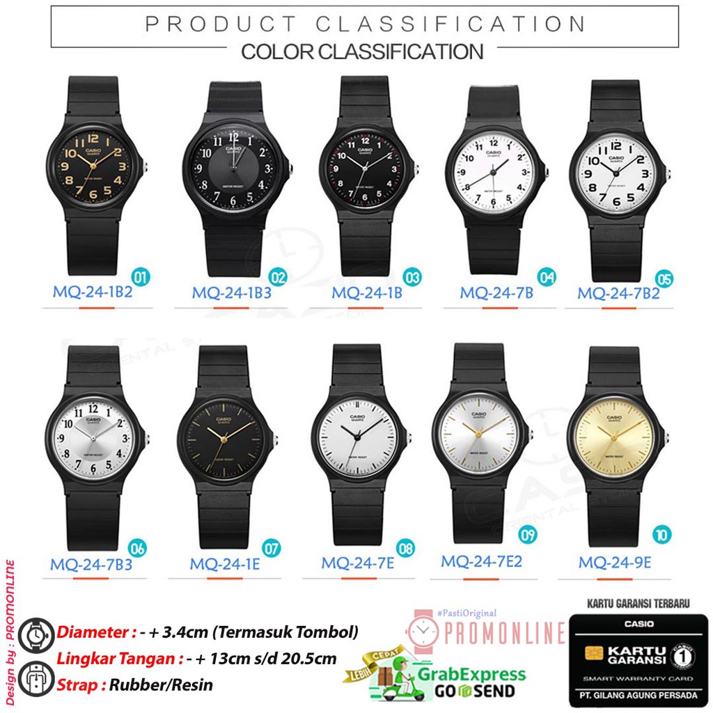jam casio mq 24