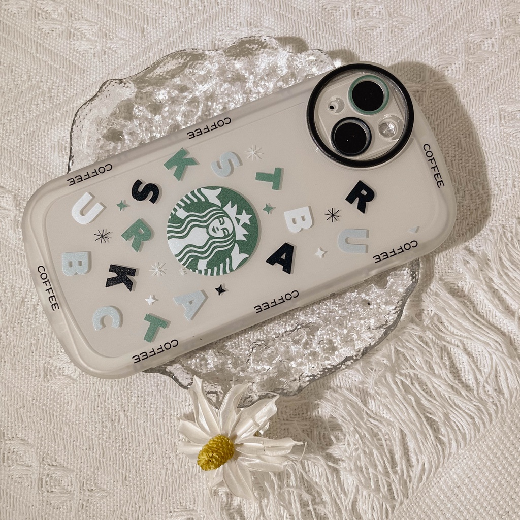 Case Pelindung Bahan TPU Desain Starbucks Untuk iPhone 11 13pro 13prm iPhone 12 7Plus xs 8Plus XR 7 8 XR 11pro xs Max 12Pro Max