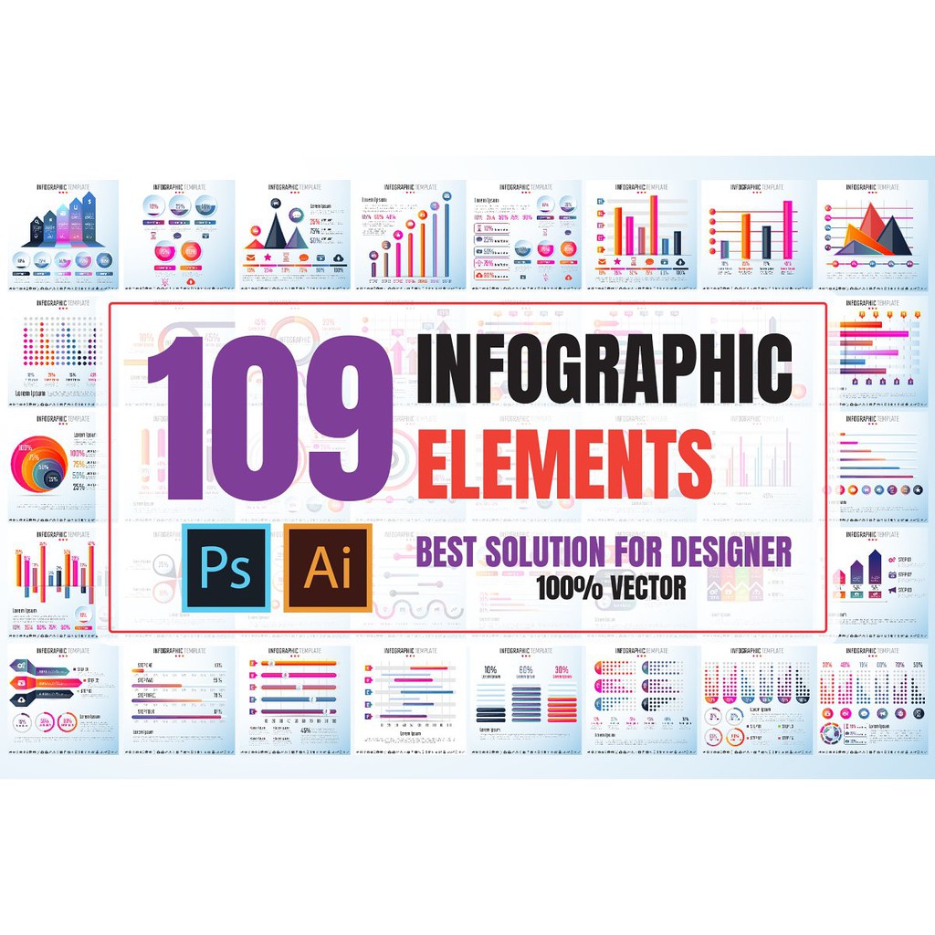 109 Infographics Design Template - Vector Designs