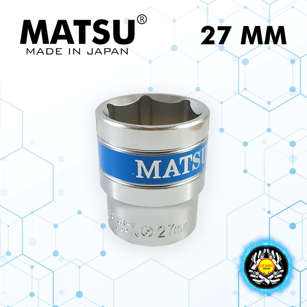 MATA KUNCI SOK 27 MM MATSU ASLI JEPANG KUALITAS PALING BAGUS / DRIVE SOCKET MATA SHOCK SOCK SHOK SOK