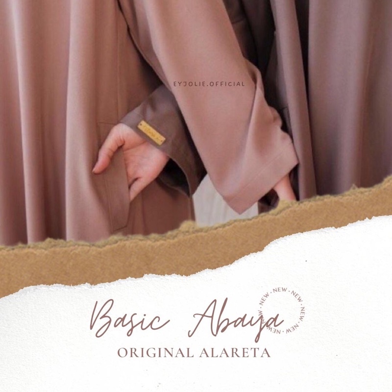 Basic Abaya ALARETA.ID Original