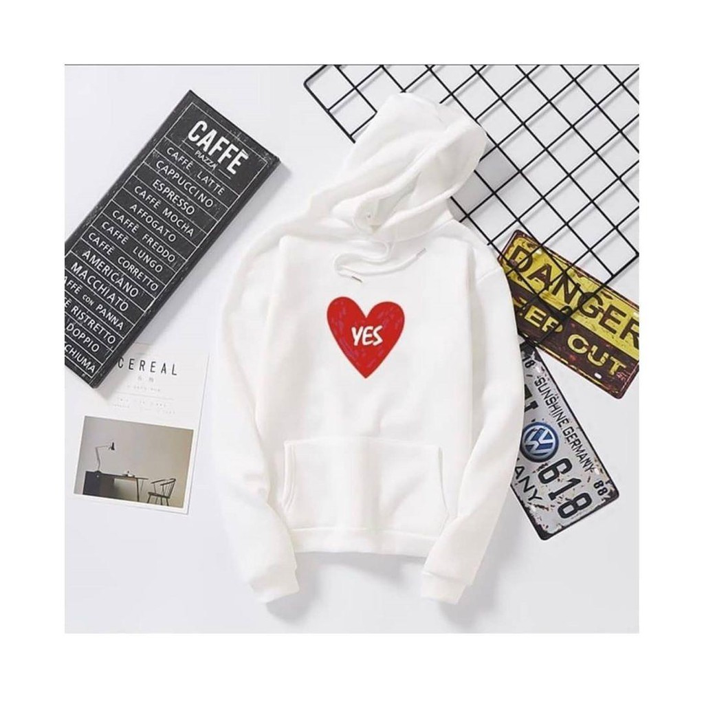 Nara Grosir - Love Yes l Sweater Hodie Pria dan Wanita