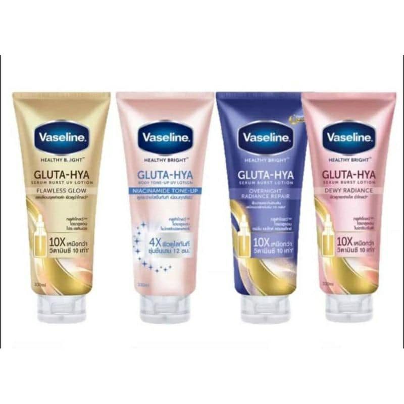 [BIG SALE] Vaseline Healthy Bright Gluta HYA Serum Burst UV Lotion 330 ml ORIGINAL THAILAND