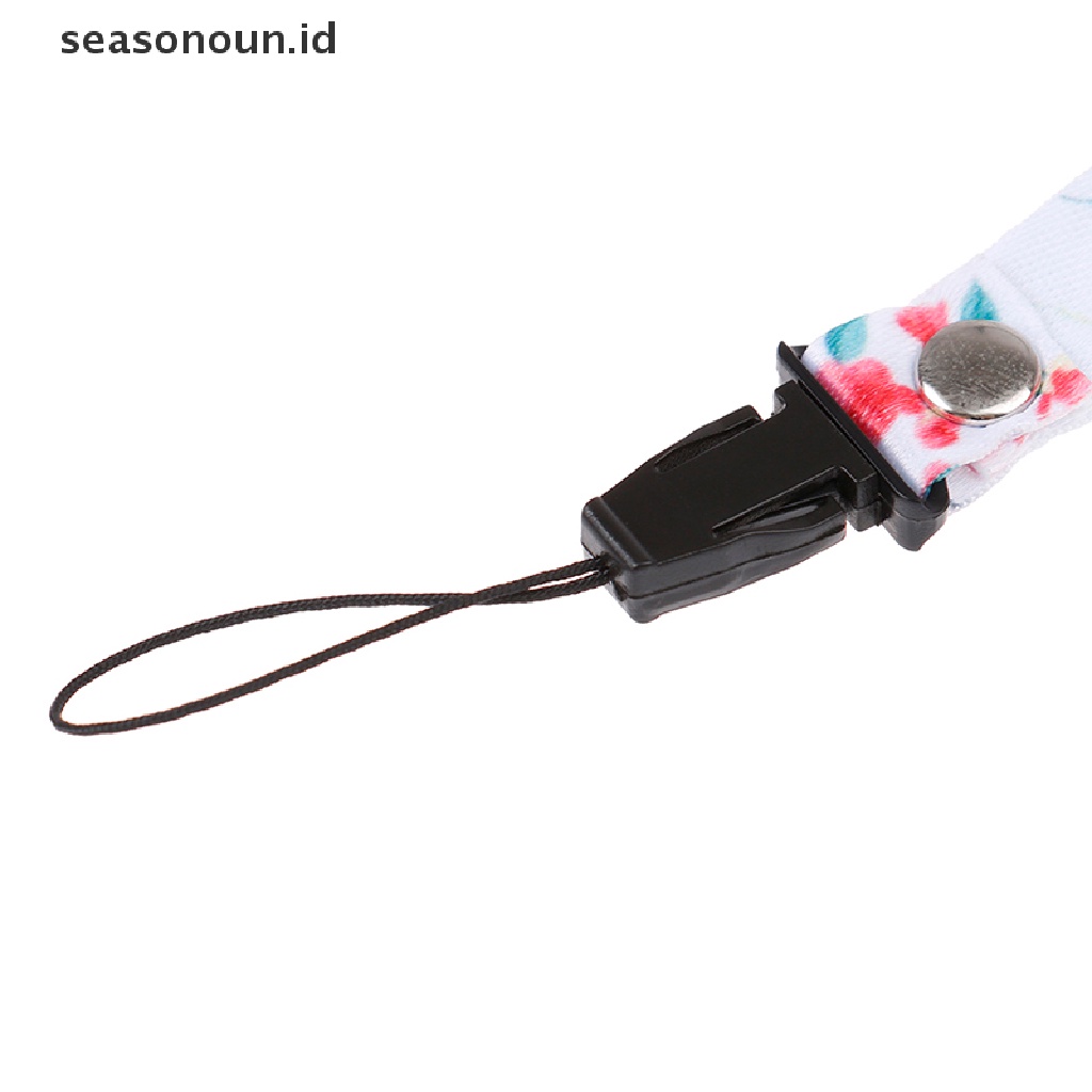 (seasonoun) Tali Lanyard Gantung Leher Holder Kunci / Kartu ID / Handphone Untuk Gym