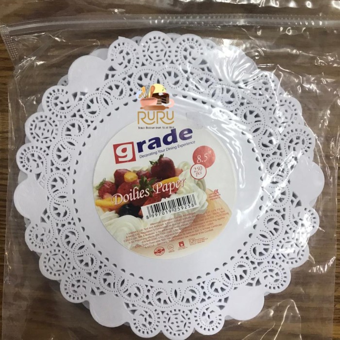 Doilies Paper ukuran 8,5'' / kertas doilies ISI 250PCS