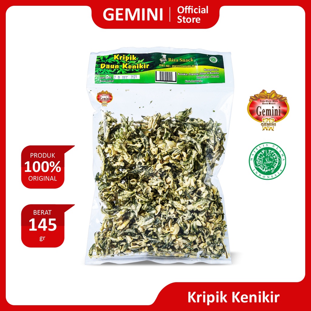 

Gemini - Kripik Kenikir - Riza Snack - Kemasan 145 gr