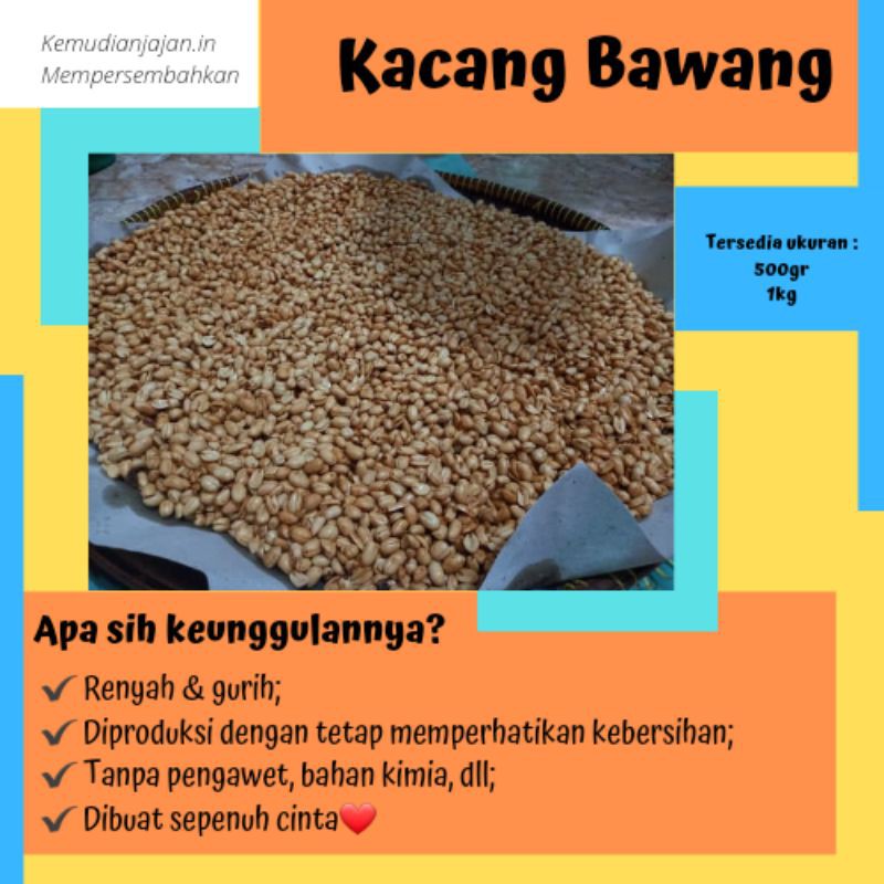 

Kacang bawang | cemilan | kacang goreng