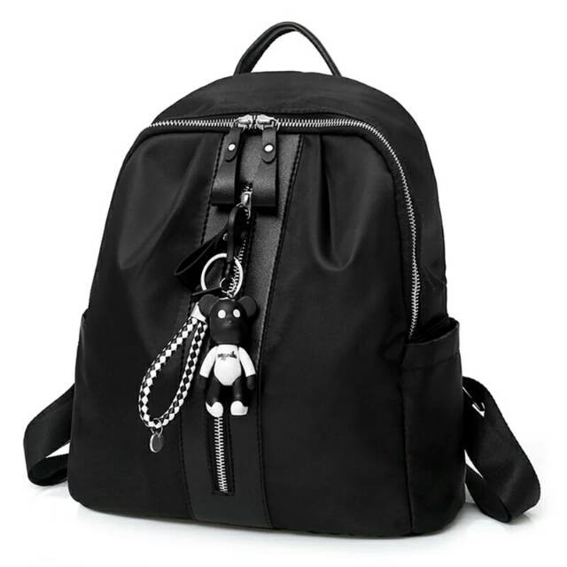 YA 324 - TAS RANSEL LALA LINE REST BLACK ATAU RED MODERN