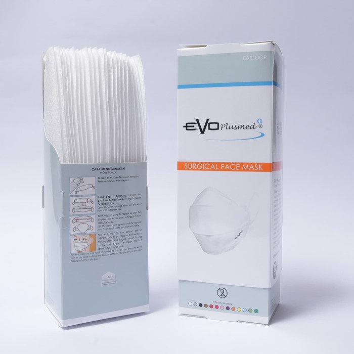CONSUMABLE-DISPOSABLE- MASKER EVO PLUSMED 4D MEDIS - HITAM -DISPOSABLE-CONSUMABLE.