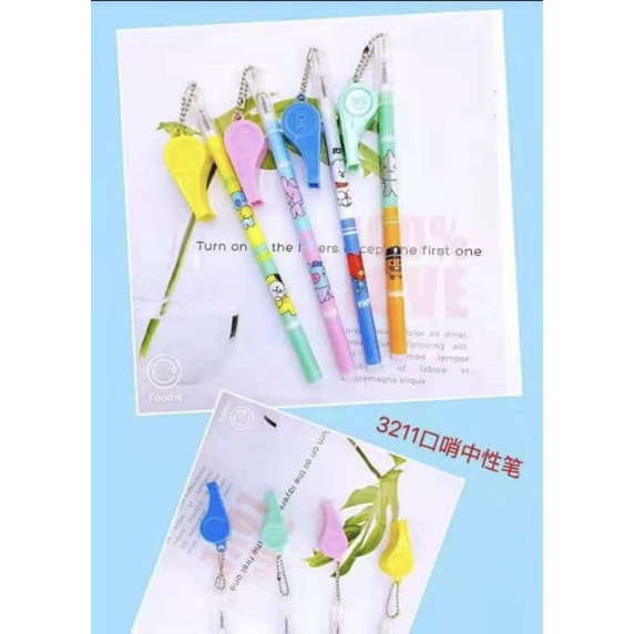 (12pc) PEN GEL GANTUNG BTS/GEL PEN BTS/PEN GANTUNG BUKU BTS-GTng PLUIT BTS