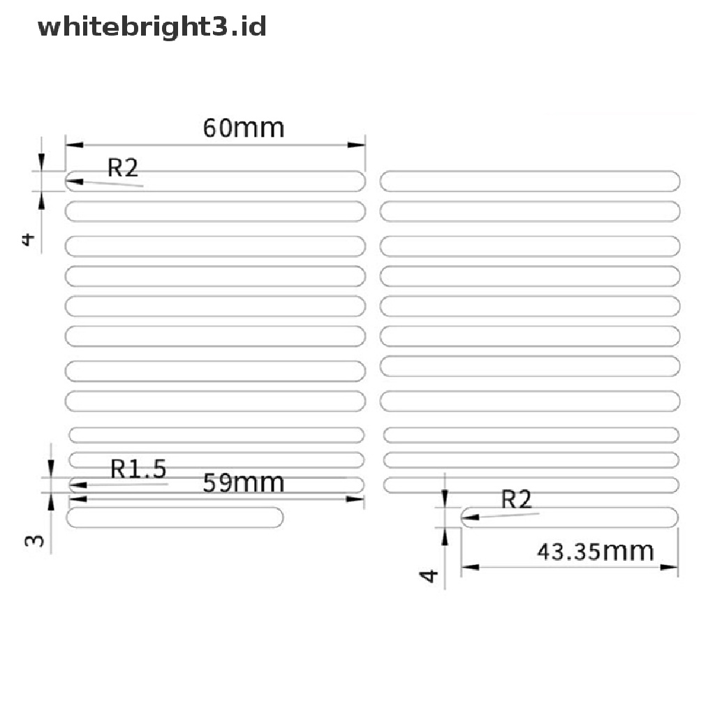 (whitebright3.id) D65 Gasket foam D65 Bahan Katun Untuk keyboard Mekanik