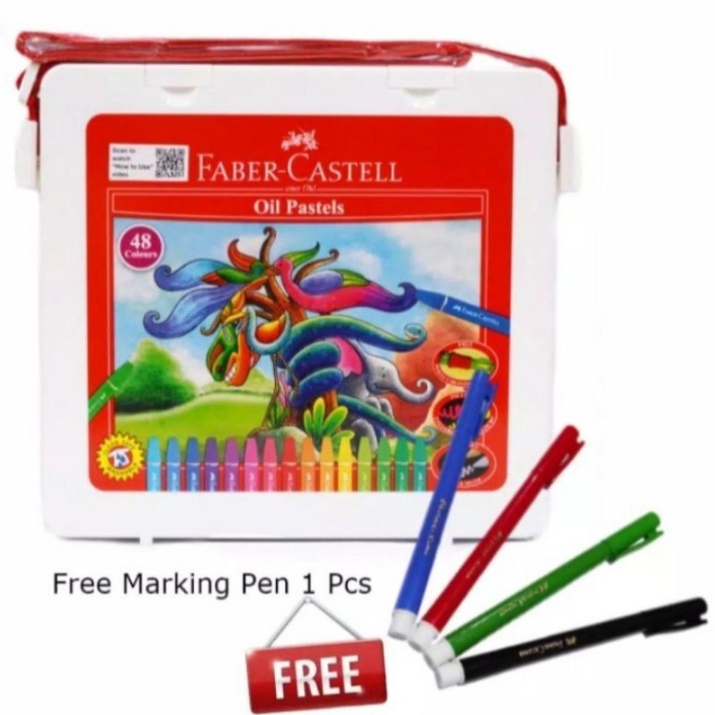 

Crayon Faber-Castell 48 Warna / Hexagonal oil pastel Faber Castell 48 Warna