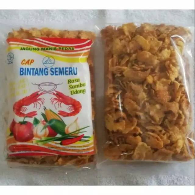 Marning jagung pedas manis 100 gr Cap Bintang Semeru