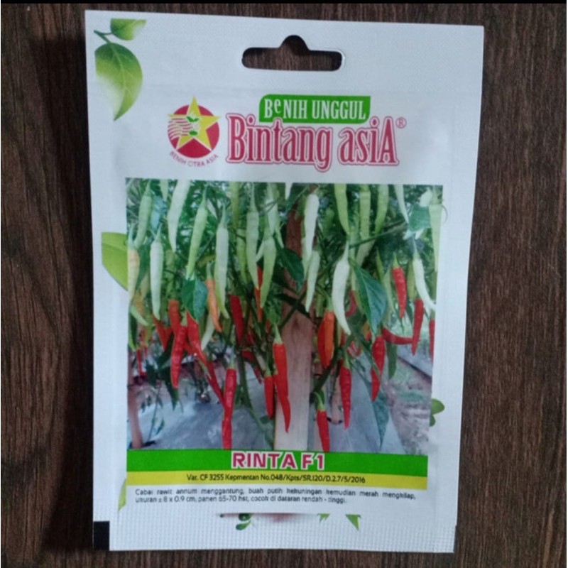 Benih - Bibit Cabai Rawit Hibrida Rinta F1 (Bintang Asia)