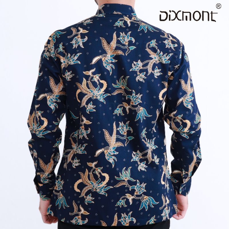 Dixmont Kemeja Pria Batik Panjang Hem BL04321