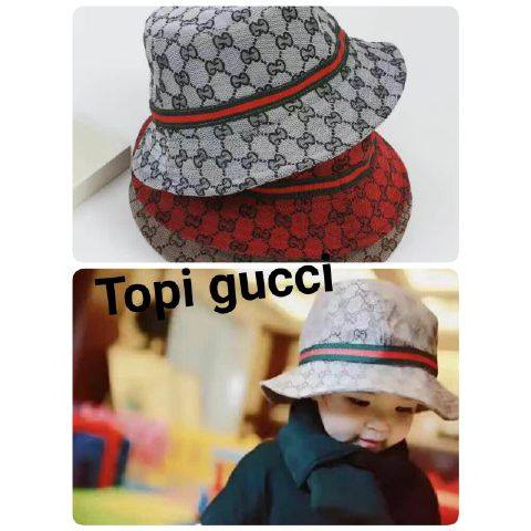 Topi Bulat Gucci Stripe 020138