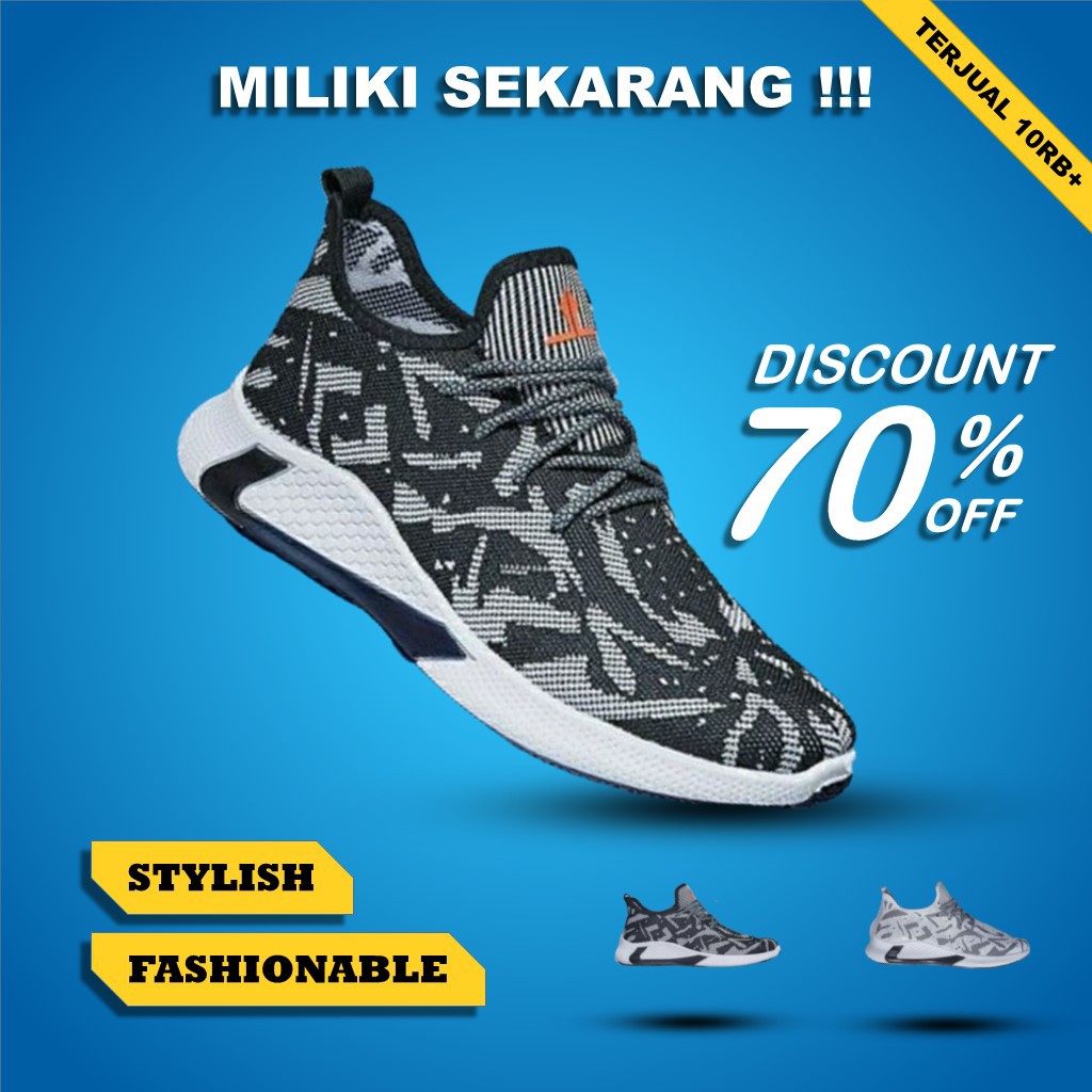RD Collection - Sepatu Running Pria Dan Wanita Sepatu Olahraga Lari Cowok Keren Terbaru 2021 S-050