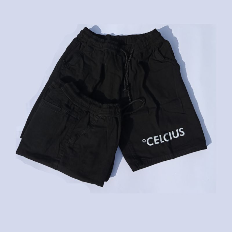 CELCIUS Shortpants Celana Pendek Hitam