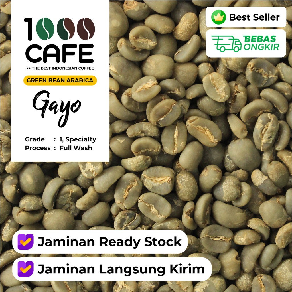 

[Green Bean Coffee] Arabica Aceh Gayo Specialty Full Wash 1 Kg