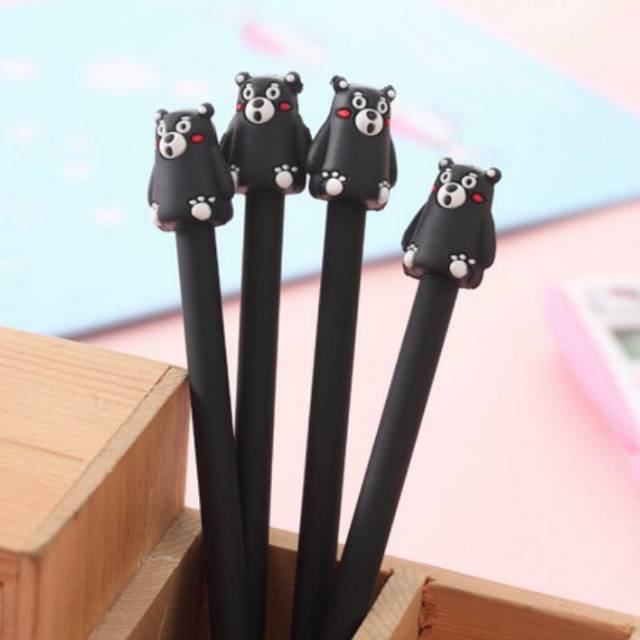 pulpen kumamon / pulpen beruang hitam kumamon