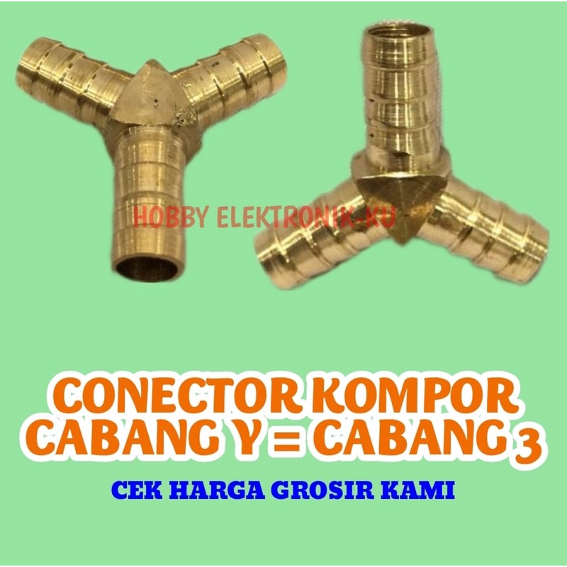 CONECTOR KOMPOR CABANG 3 CABANG Y