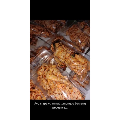 

Cemilan Basreng daun jeruk pedas