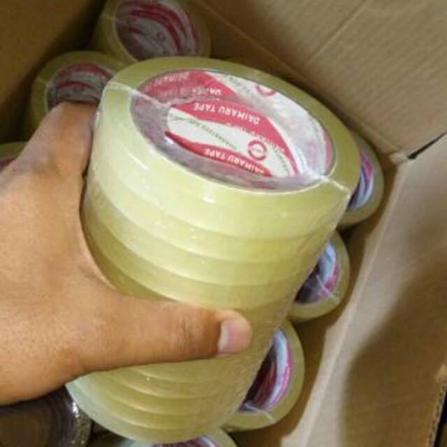 

isolasi lakban 1/2 inchi (12 mm) bening Daimaru