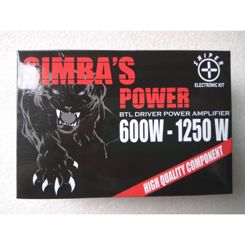 Kit Driver Power Amplifier 600w - 1250W Simba's Kit BTL Driver Power Amplifier 600W - 1250W